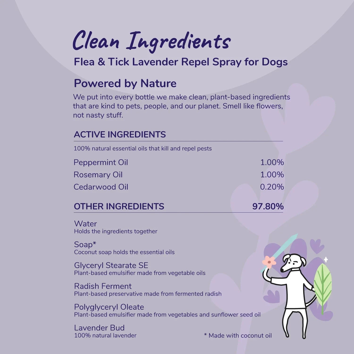 Kin + Kind Outdoor Shield Spray Lavender (dog only) 12oz by Kin+Kind