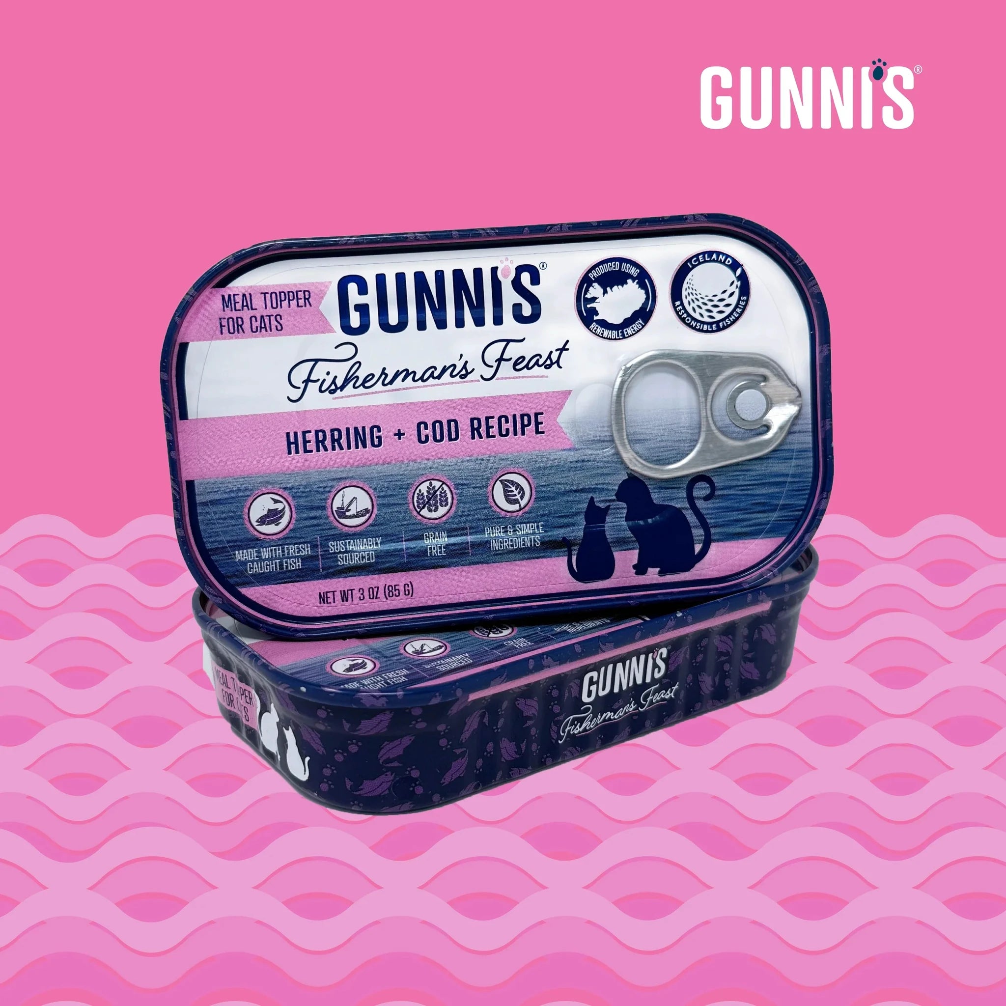 Gunni's Herring & Cod Recipe Food Topper For Cats by GUNNIS