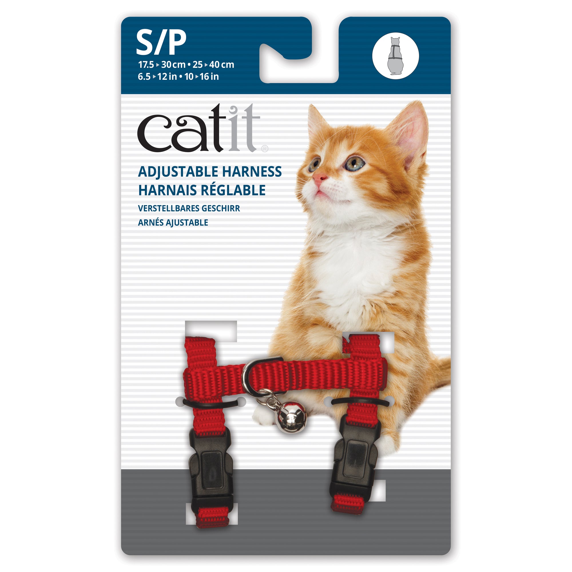 Harnais réglable en nylon Catit pour chats et petits chiens