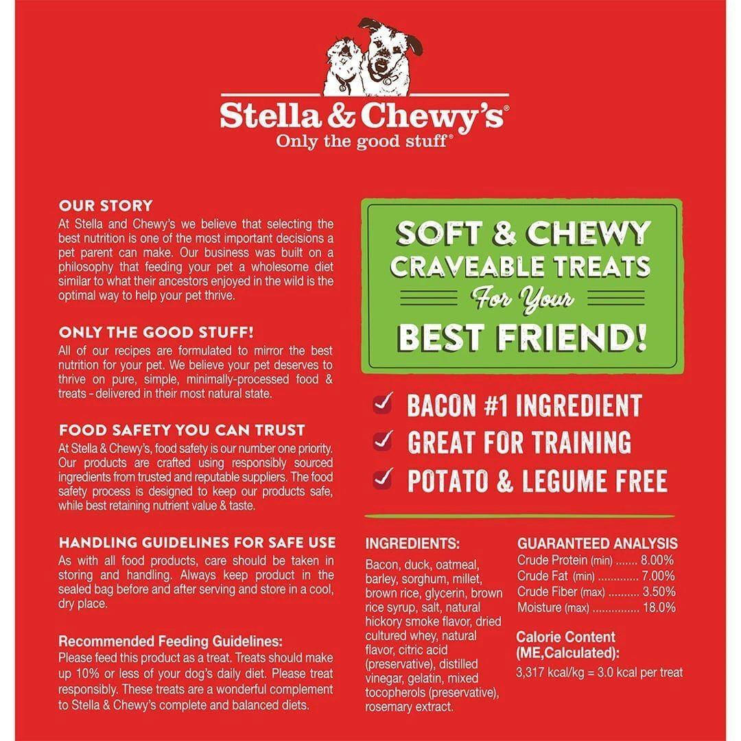 Stella & Chewy's - Cravn Bacn Bites Bacon & Duck Recipe Dog Treats by Stella & Chewy's