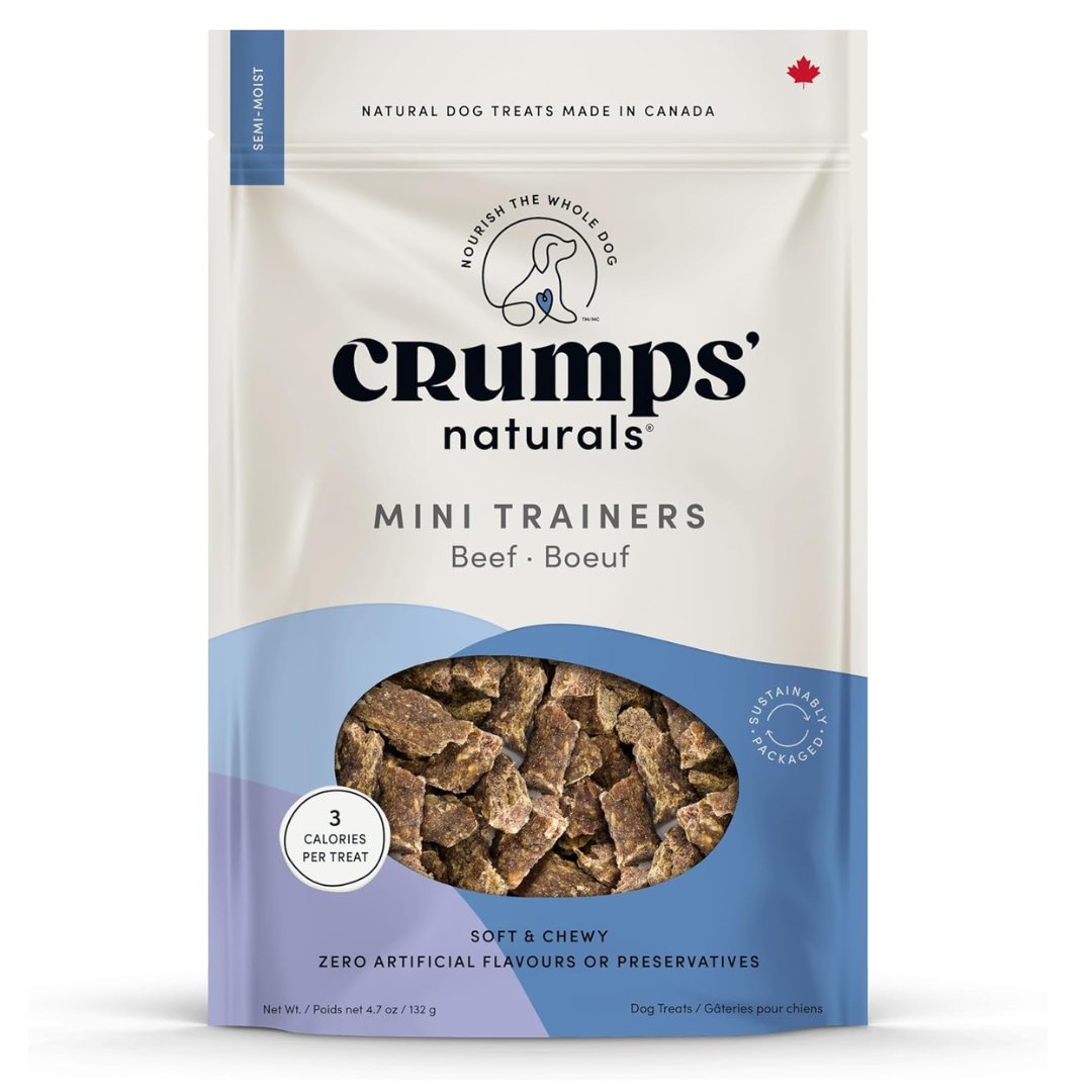 Crumps' Naturals Semi Moist Beef Mini Trainers 132g
