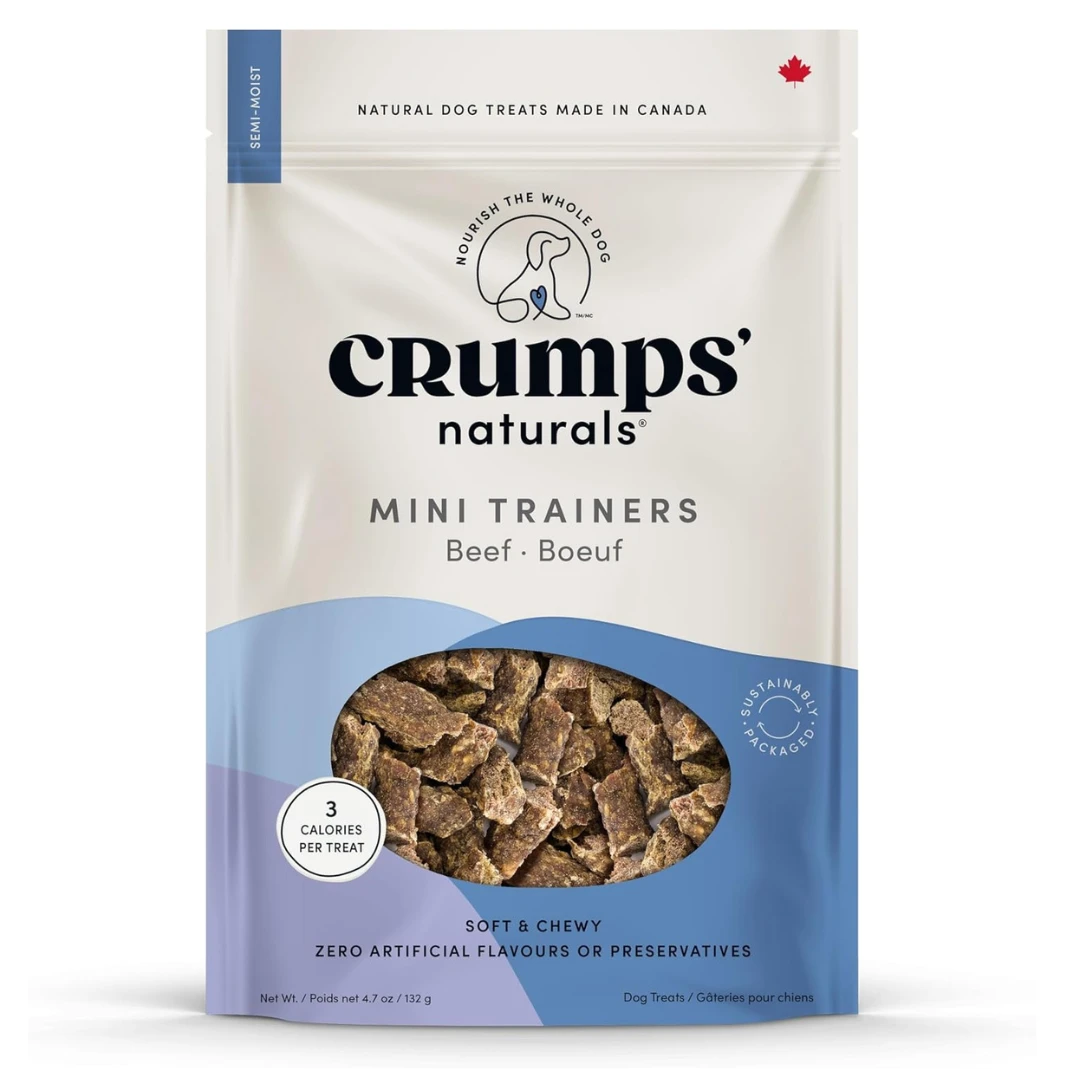 Crumps' Naturals Semi Moist Beef Mini Trainers by Crumps' Naturals