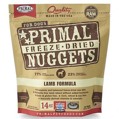 Primal Canine Freeze-Dried Nuggets Lamb Formula Dog Food by Primal