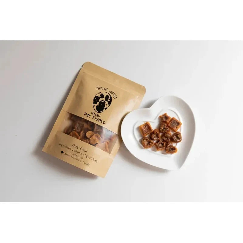 Grand Valley Quail Pet Treats Dehydrated Quail Egg Treat by Grand Valley Quail Pet Treats