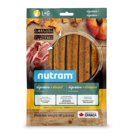 Nutram Optimum Combinations Digestive+Dental Treats Lamb Flavour by Nutram