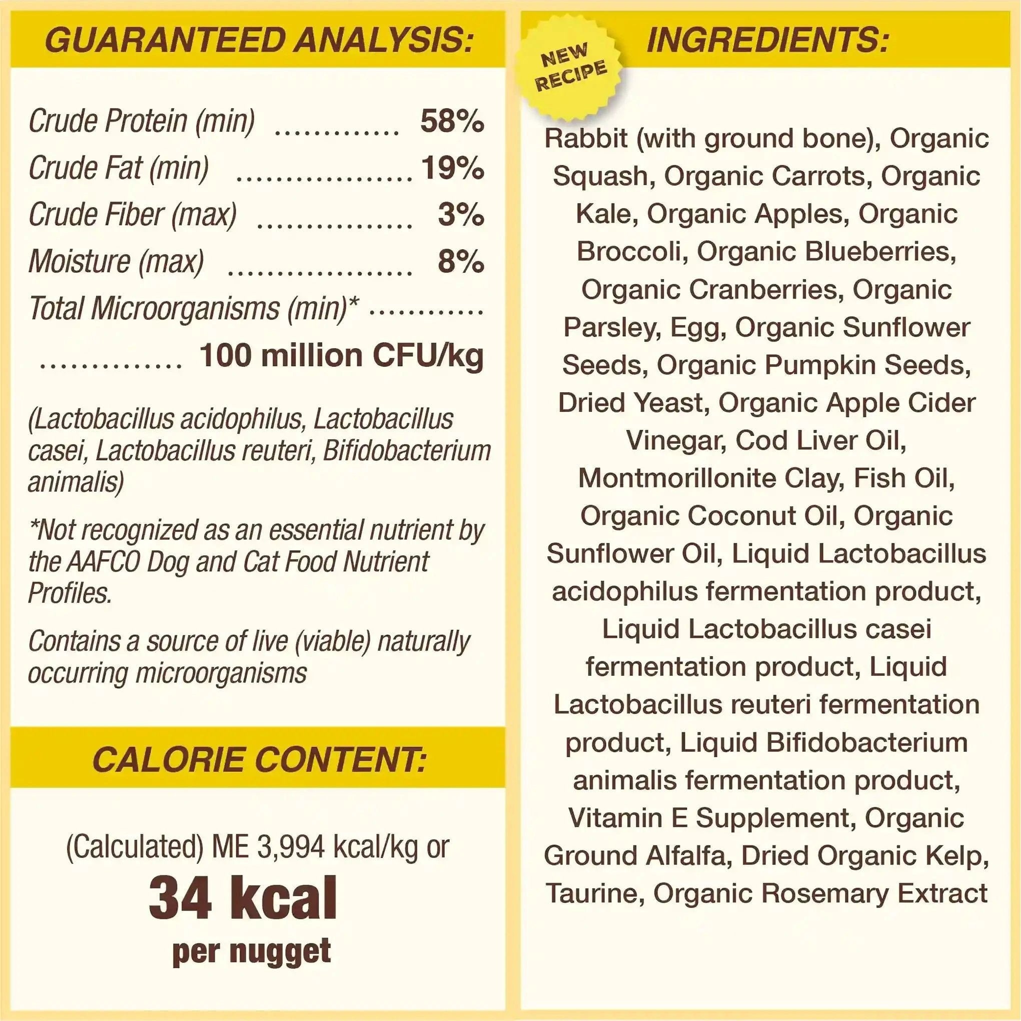 Primal Canine Freeze-Dried Nuggets Rabbit Formula Dog Food by Primal
