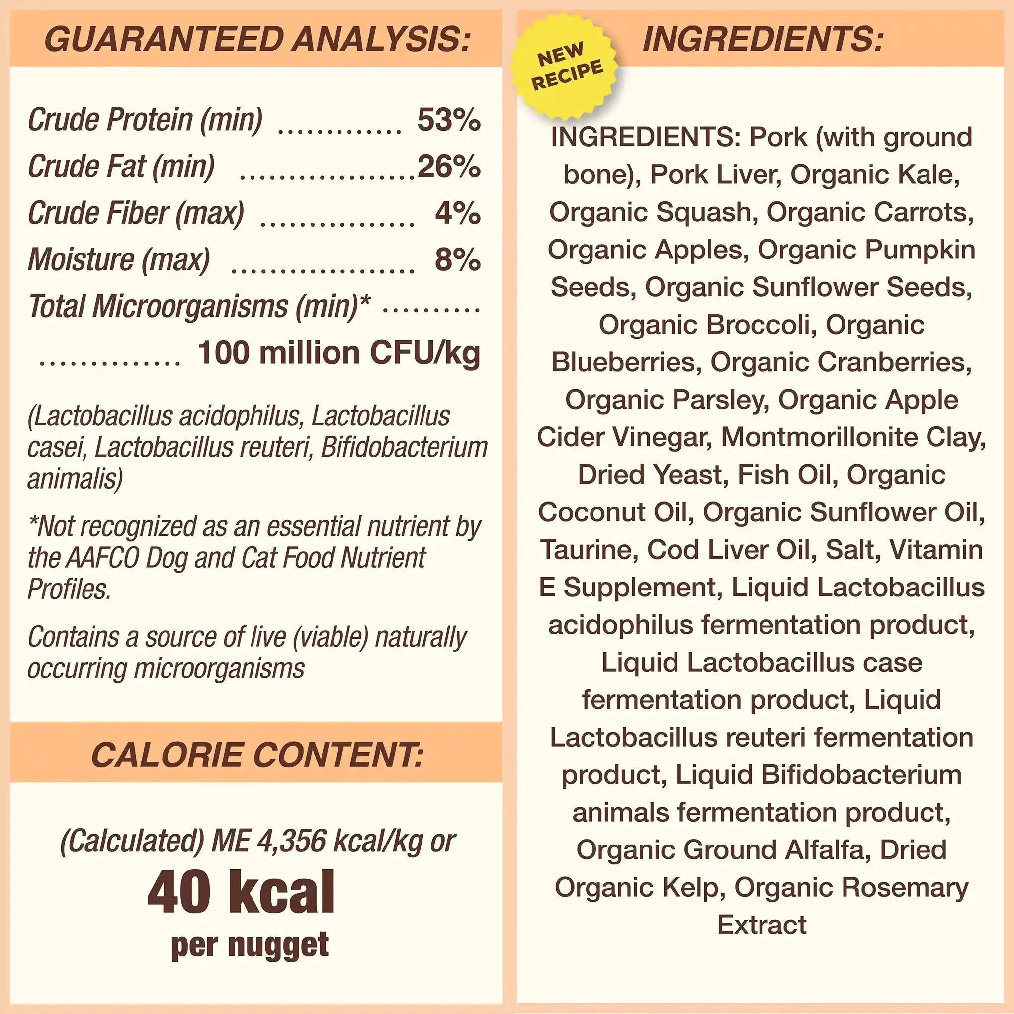 Primal Freeze-Dried Raw Nuggets Cat Food Pork Recipe by Primal