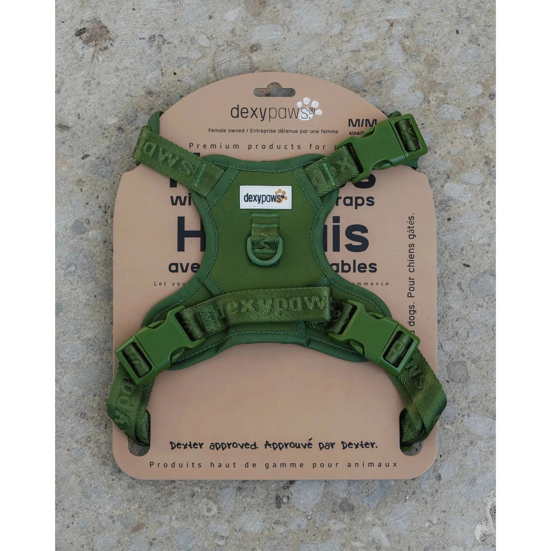 Dexypaws No-Pull Dog Harness, Green Camo by Dexypaws