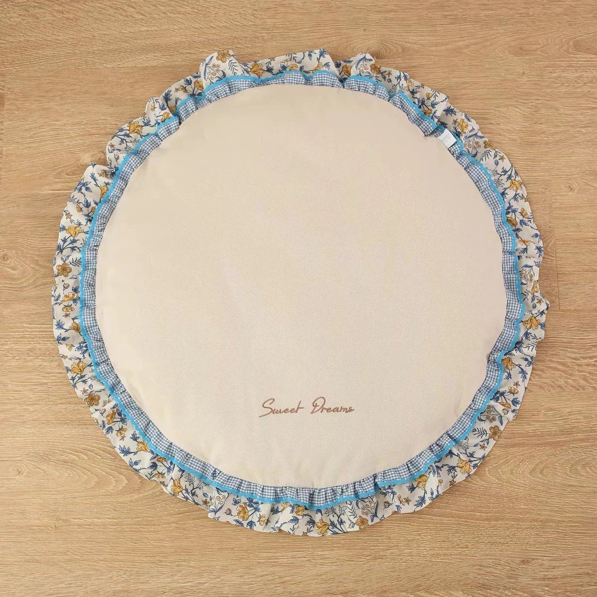 Minan Khaki Plaid Pet Cushion by Minan