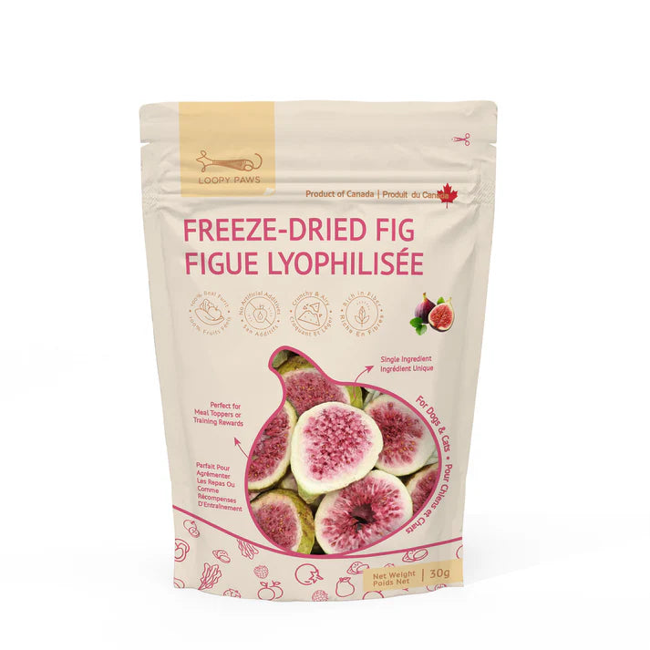 Loopy Paws Fruity Crunchy - Fig 30g, for Dogs & Cats
