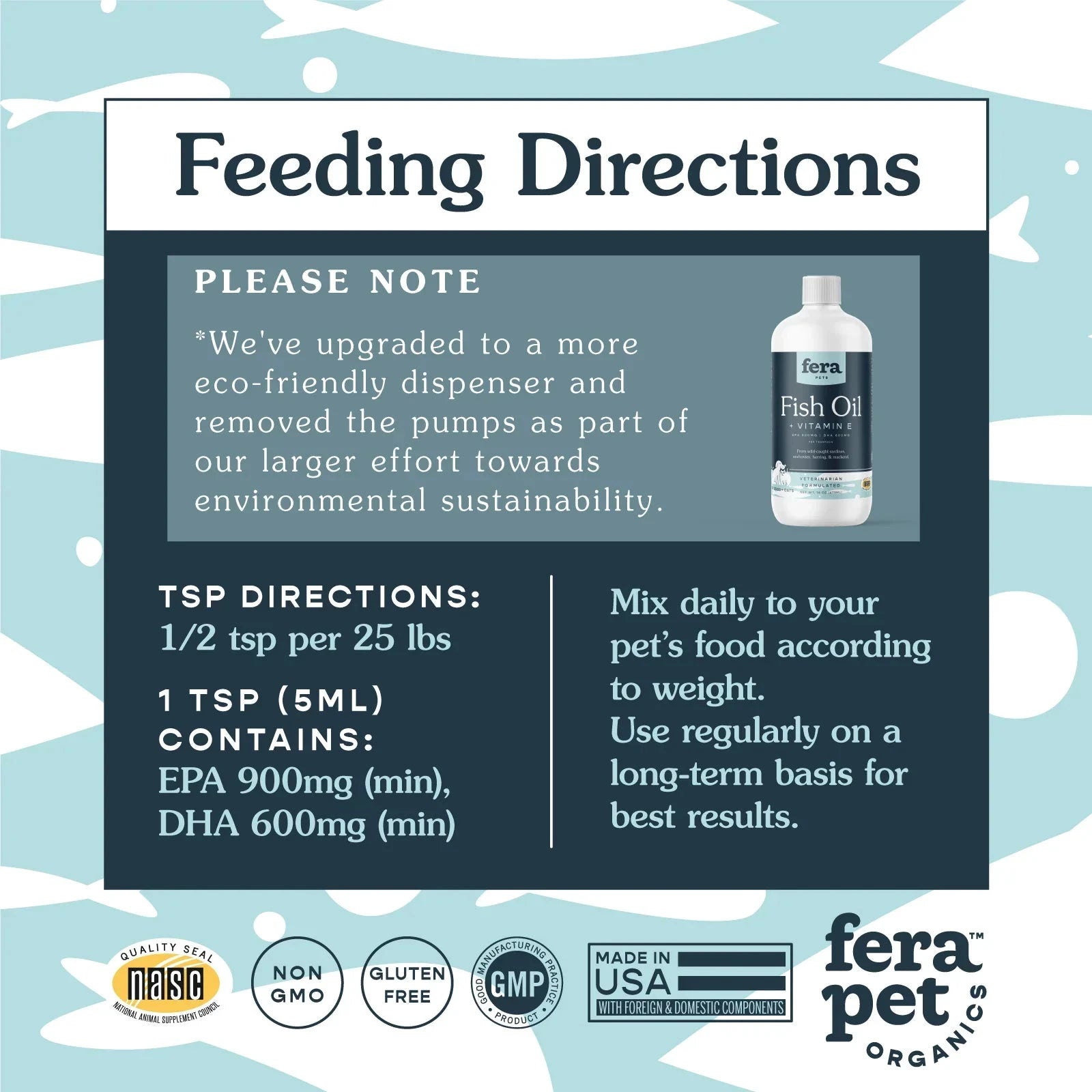Fera Pets Fish Oil for Dogs + Cats by Fera