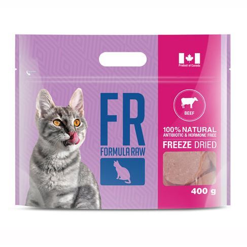 Formule pour chat au bœuf cru lyophilisé 400 g