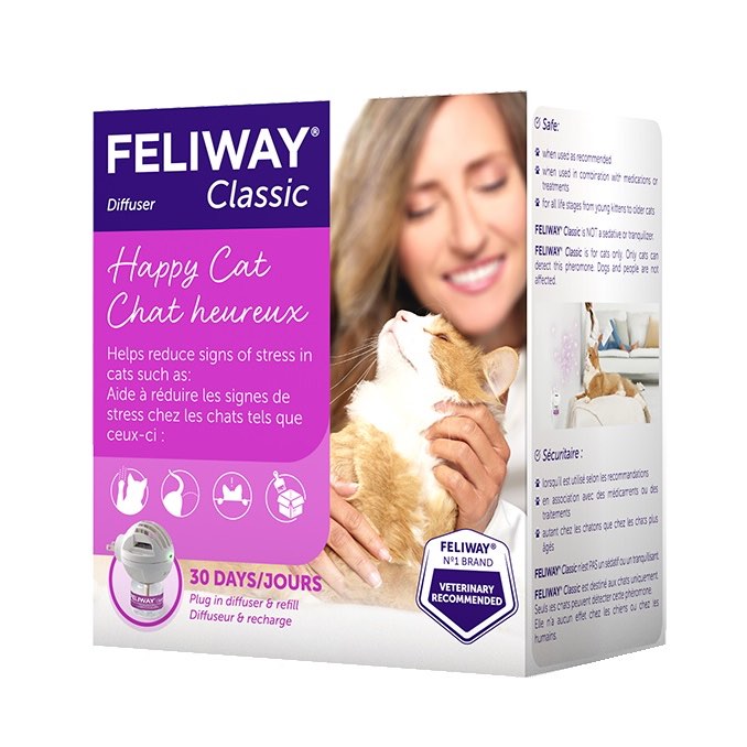 Feliway Classic Diffuser/Refill - Calms & Comforts Cats at Home