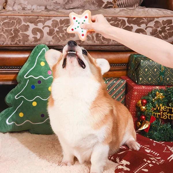 HugSmart Happy Woofmas Milk & Cookies Dog Toys by HugSmart