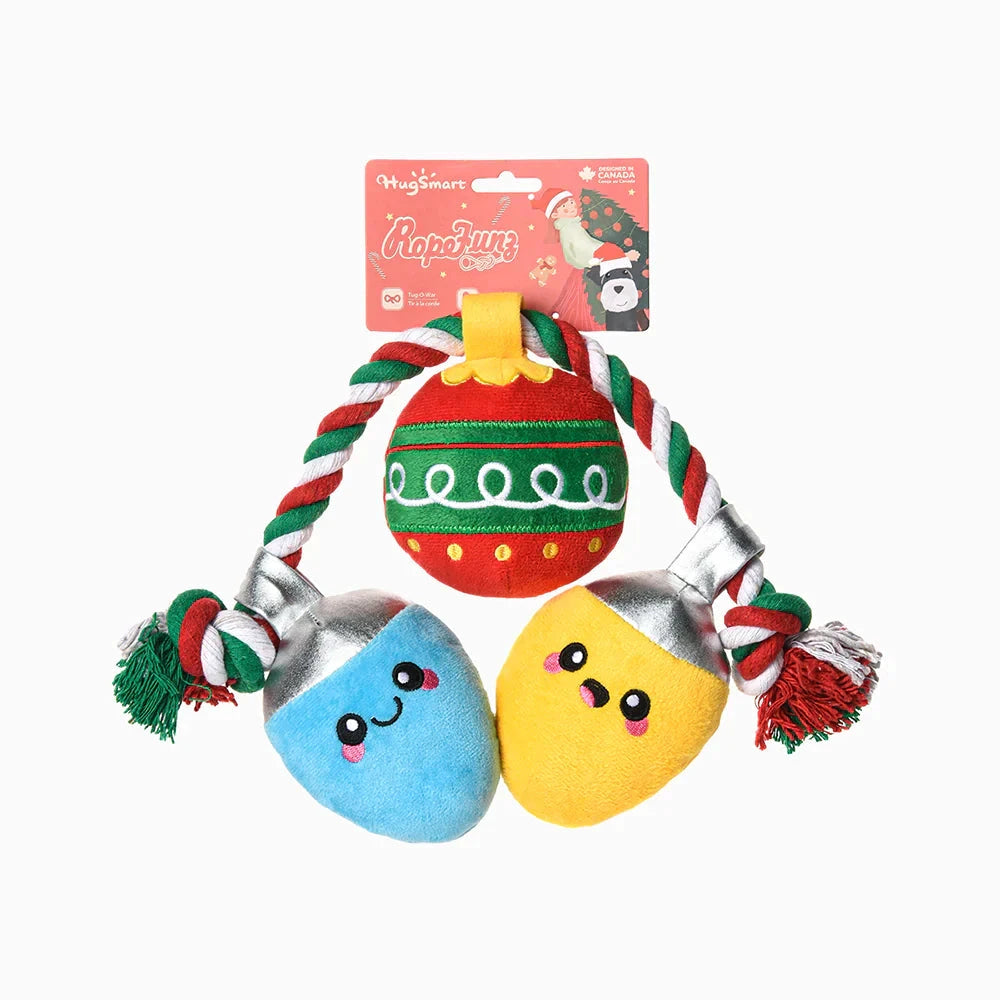 HugSmart Happy Woofmas Christmas Light Dog Toy by HugSmart
