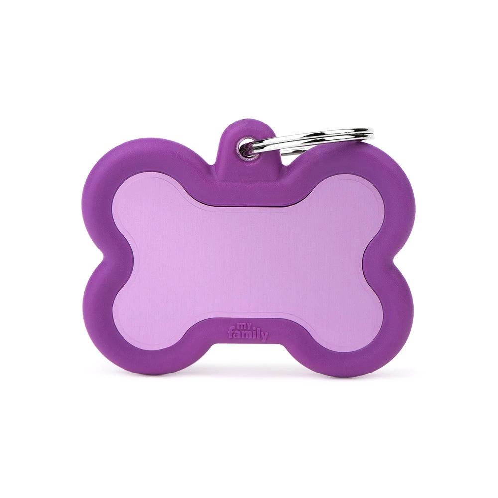 MyFamily Hushtag Aluminum Bone ID Tag by MyFamily