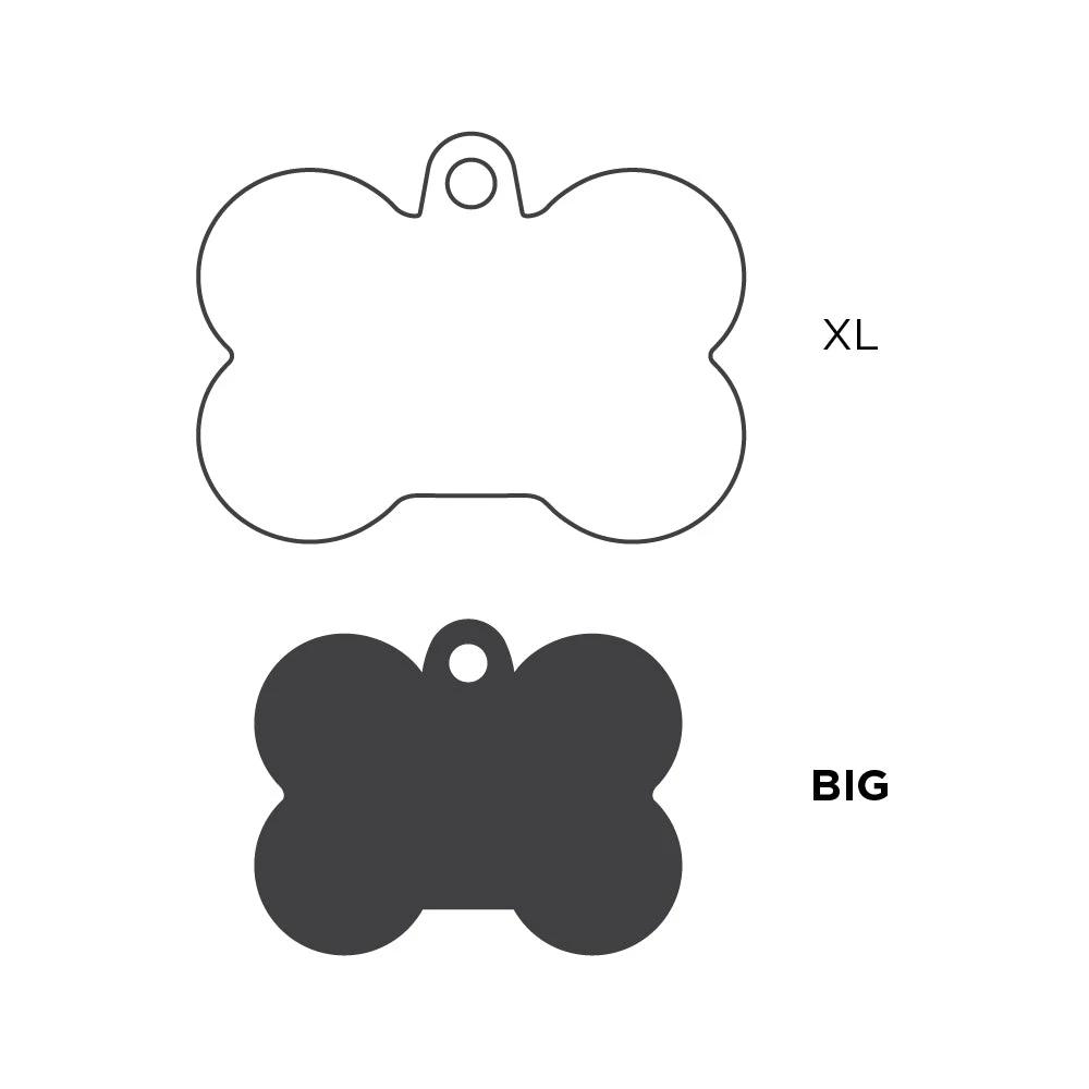 MyFamily Hushtag Aluminum Bone ID Tag by MyFamily