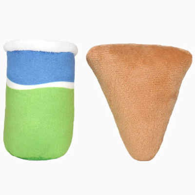 HugSmart Meow Buddies Kitten Party Toy 2pk - Pizza & Soda