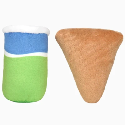 HugSmart Meow Buddies Kitten Party Toy 2pk - Pizza & Soda by HugSmart