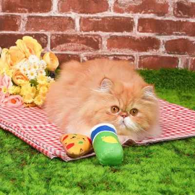 HugSmart Meow Buddies Kitten Party Toy 2pk - Pizza & Soda by HugSmart