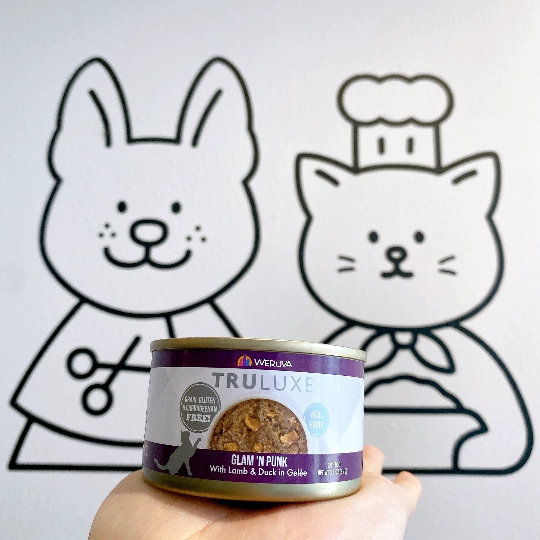 Weruva Truluxe Glam 'N Punk with Lamb and Duck in Gel Cat Can by Weruva