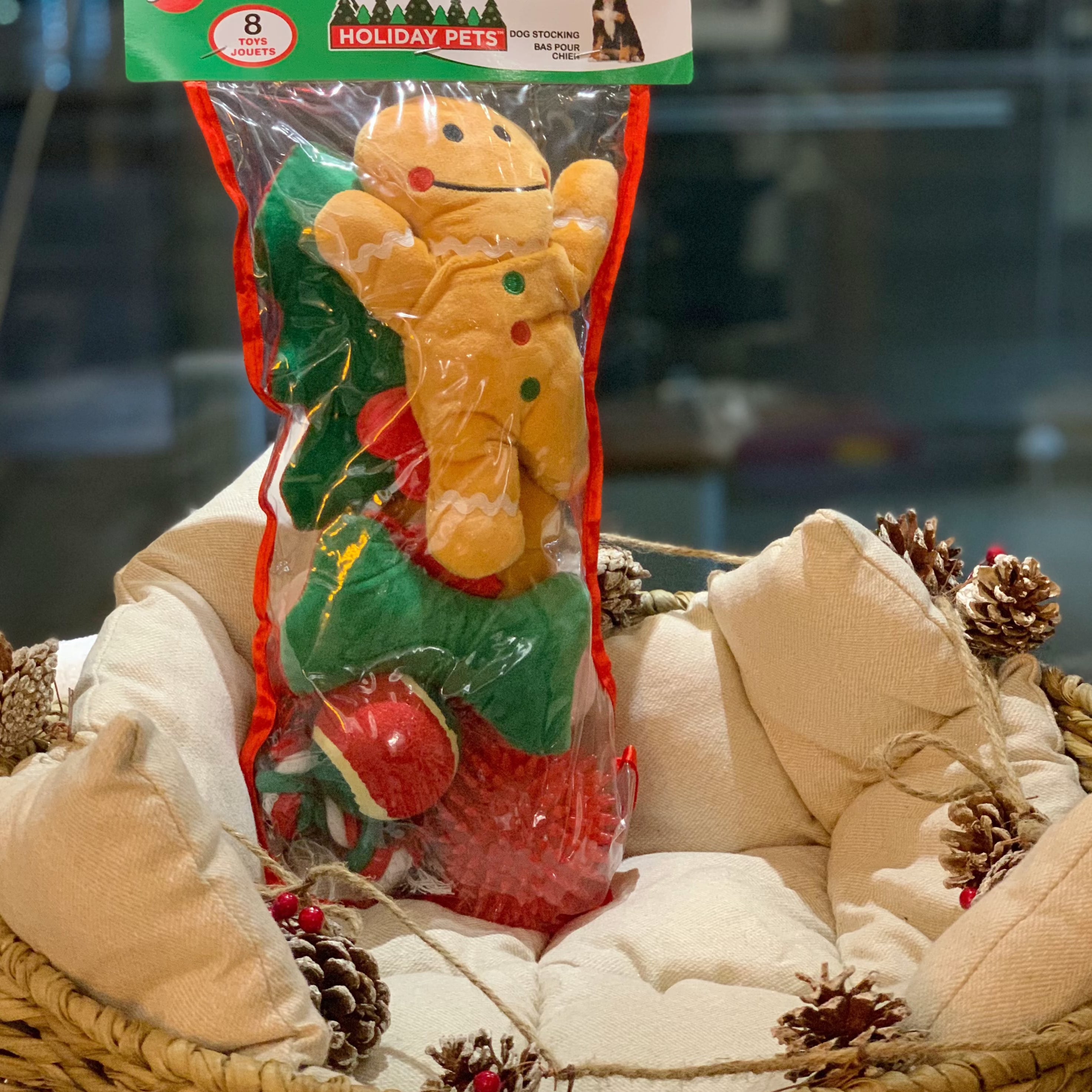 SPOT Holiday Stocking X-Large (8 Pc) Toys for Dogs