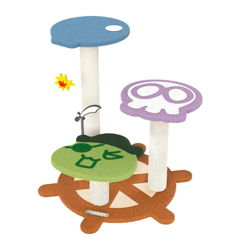 Arbre à chat Tinypet l'équipe des pirates