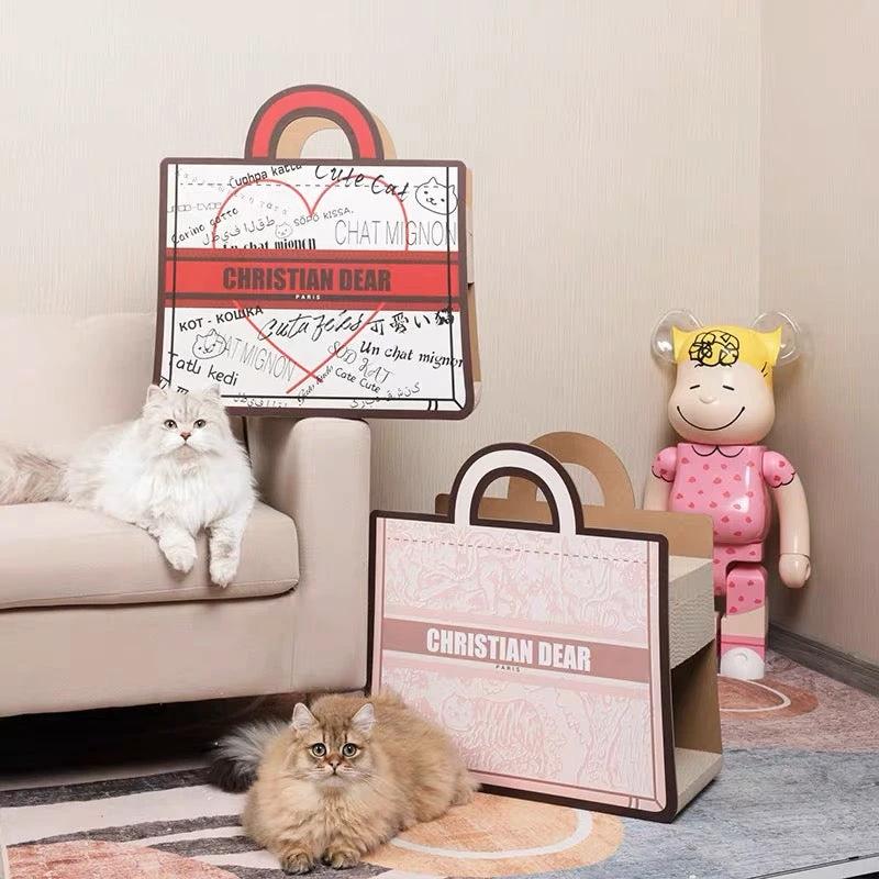 Cat Purse Cat Scratching board by PawsNatural Pet Store