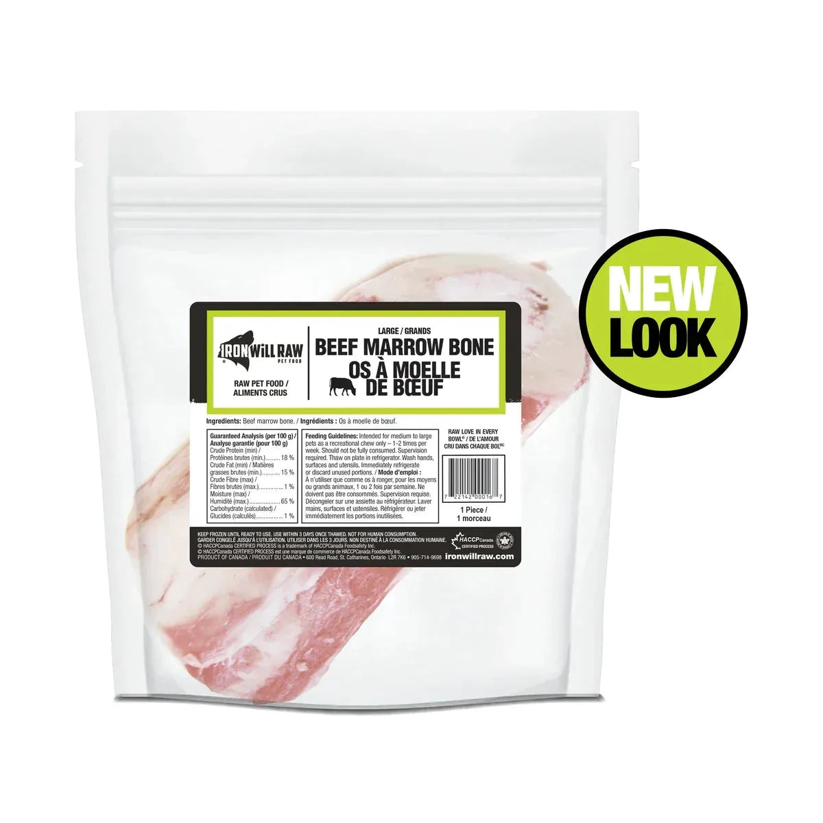 Iron Will Raw Beef Marrow Bone Large - 1 piece by Iron Will
