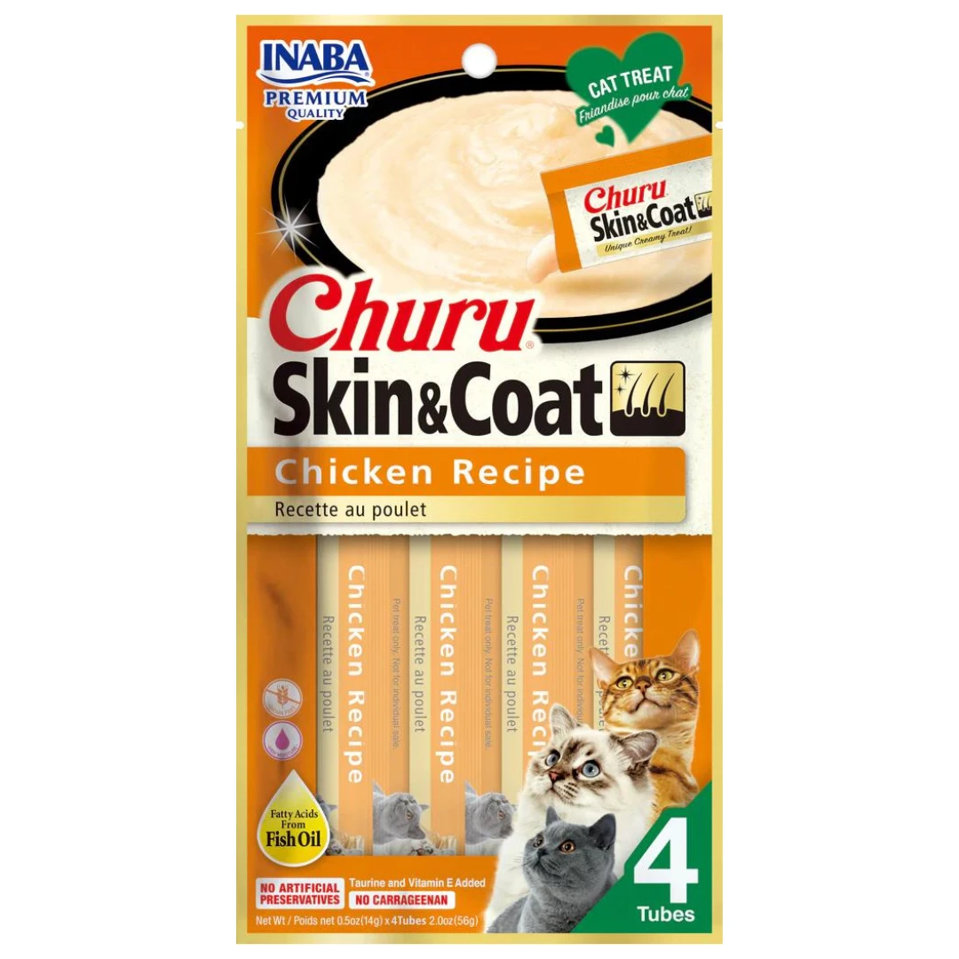 Inaba Cat Churu Skin & Coat Chicken Recipe by Inaba