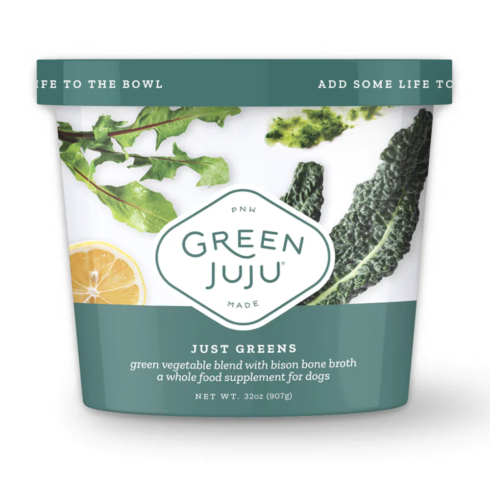 Green Juju Just Greens Frozen Veggie Blend for Dogs