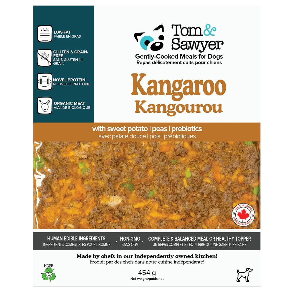Tom&Sawyer Kangaroo Gently-cooked Frozen Meals for Dogs by Tom Sawyer