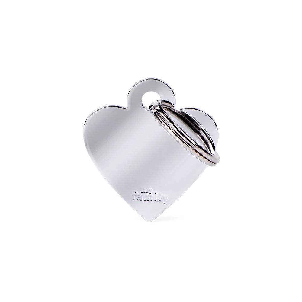 MyFamily Basic Heart in Chrome by MyFamily