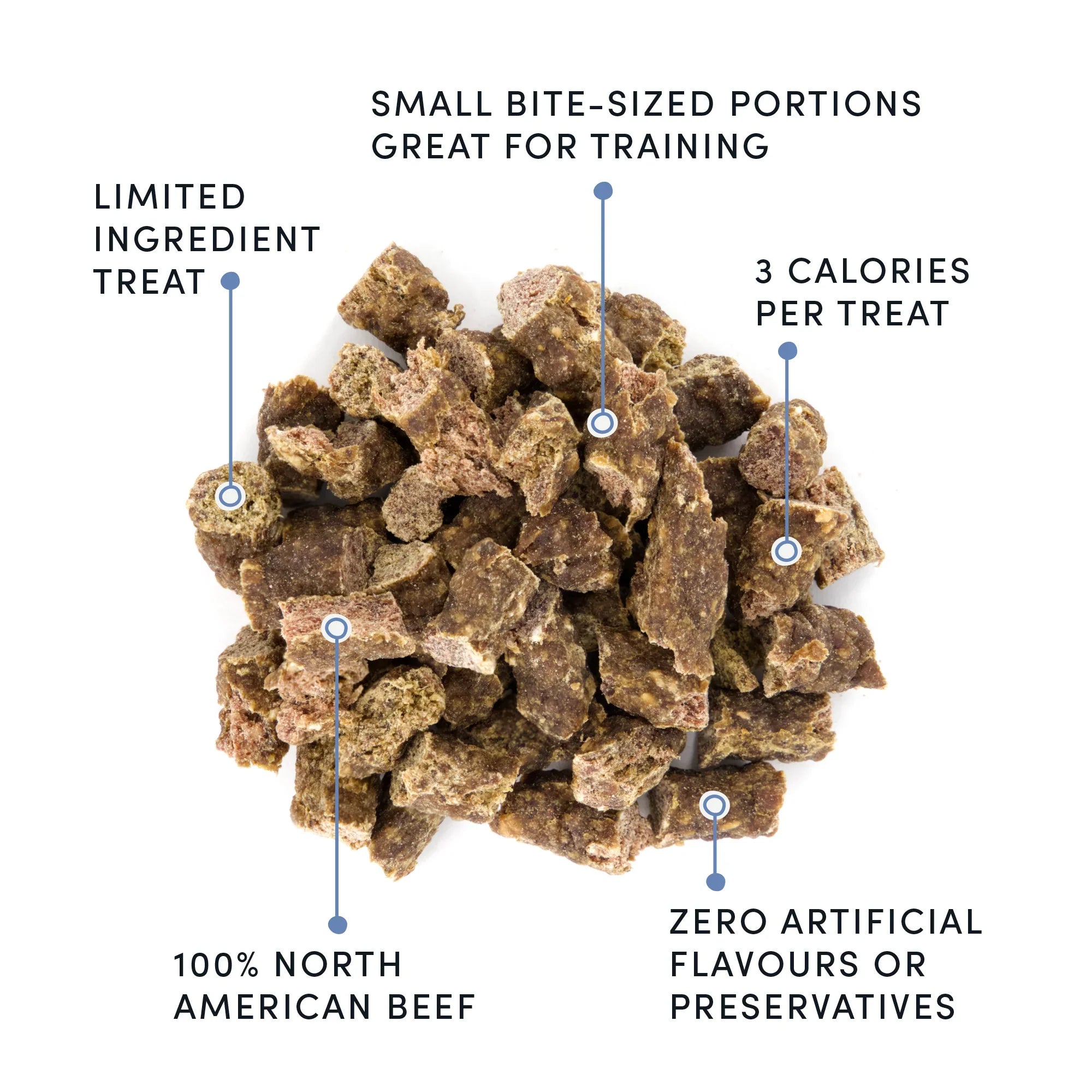 Crumps' Naturals Semi Moist Beef Mini Trainers 132g