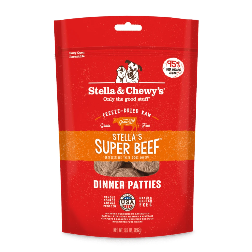 Stella & Chewy's® - Stella's Super Beef Dinner Patties Freeze-Dried Raw Dog Food by Stella & Chewy's