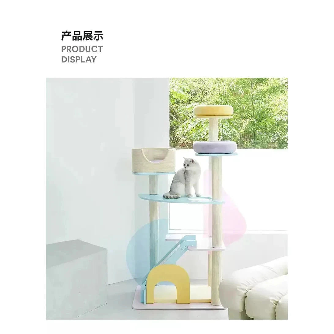Zeze Acrylic Modern Style Cat Trees by Zeze