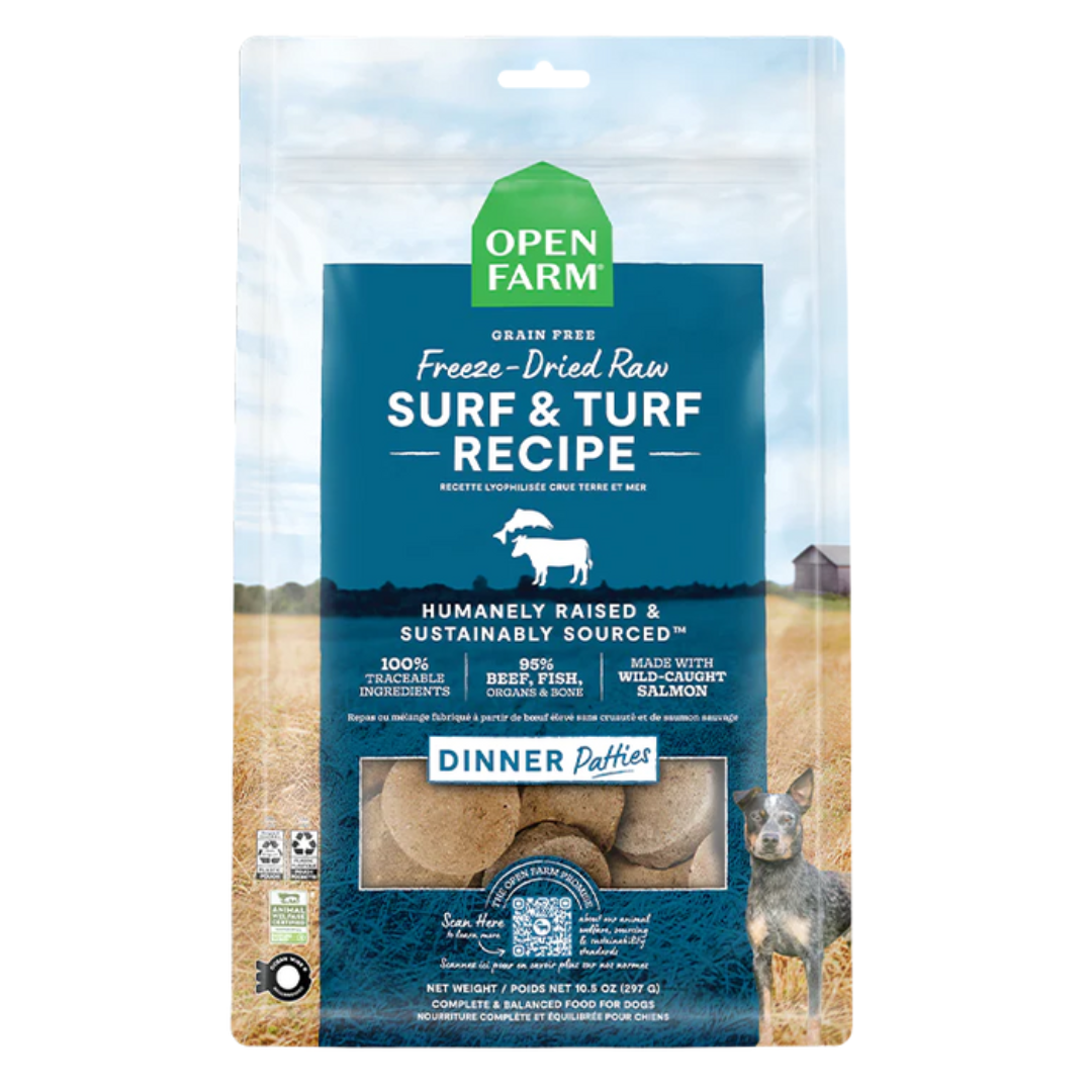 Open Farm® Surf & Turf Freeze-Dried Raw Patties Freeze-Dried for Dogs
