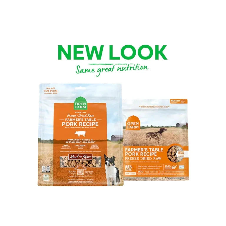 Open Farm Farmer's Table Pork Freeze Dried Raw Morsels for Dogs by OPEN FARM
