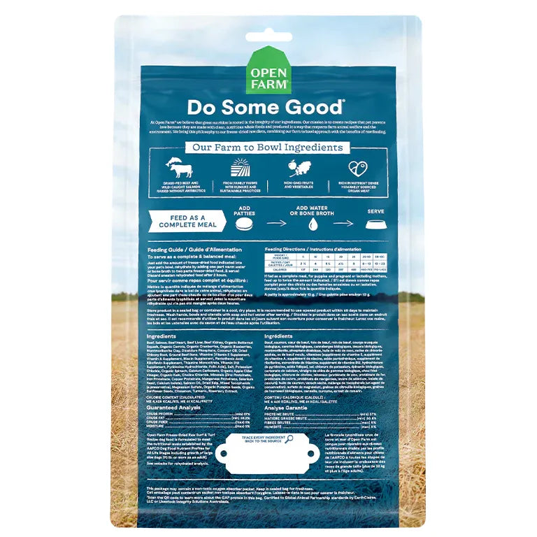 Open Farm® Surf & Turf Freeze-Dried Raw Patties Freeze-Dried for Dogs