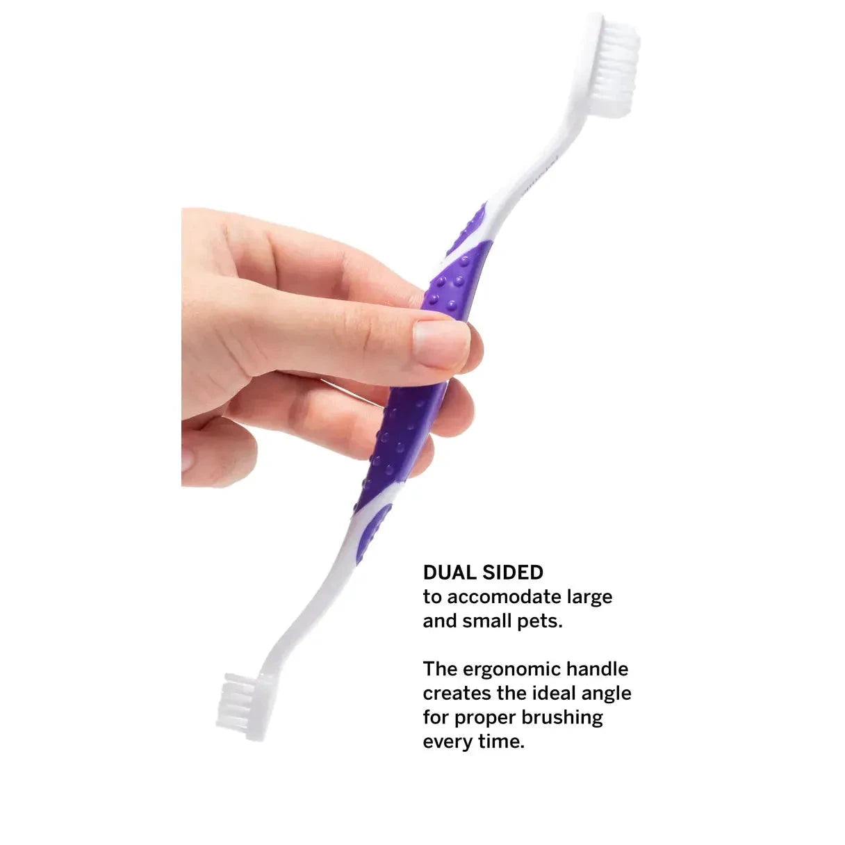 Petsmile Professional Pet Toothbrush - Patented 45 degree Dual-Ended Brush Head by Petsmile