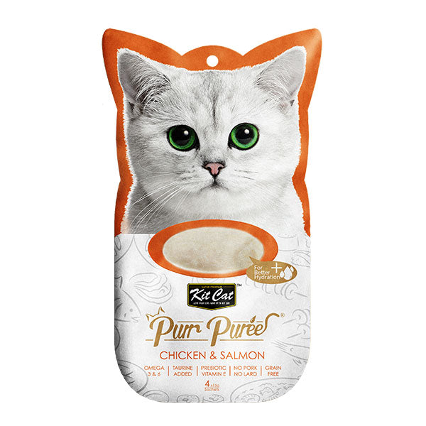 Kit Cat® Purr Purées® Chicken & Salmon Cat Treat