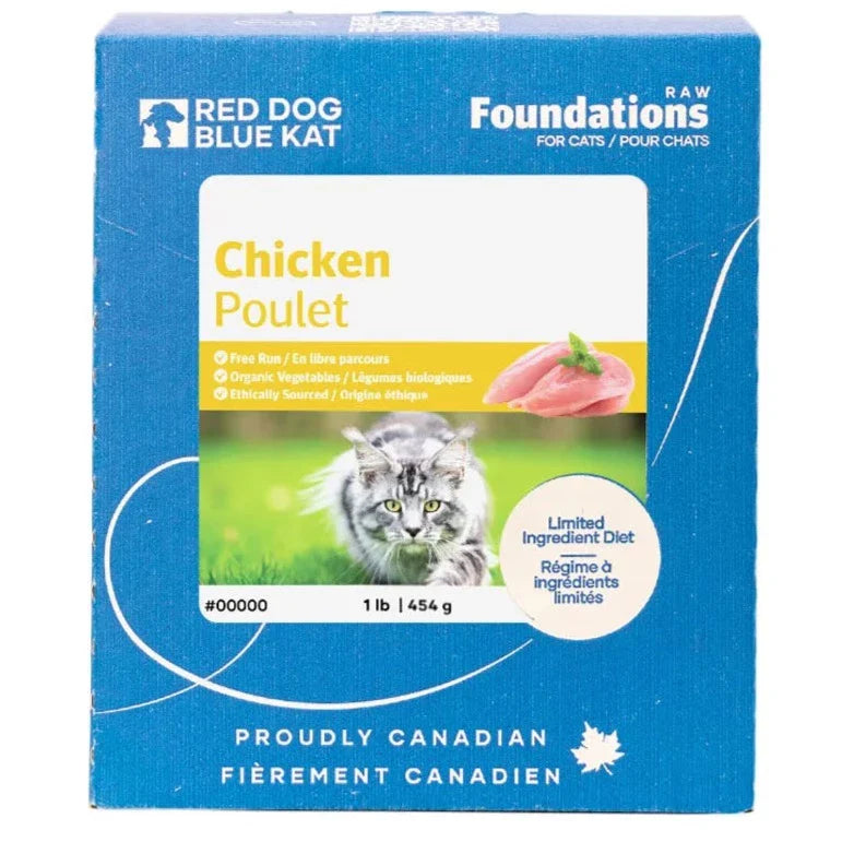 RDBK - Nourriture crue pour chats Foundations au poulet cru