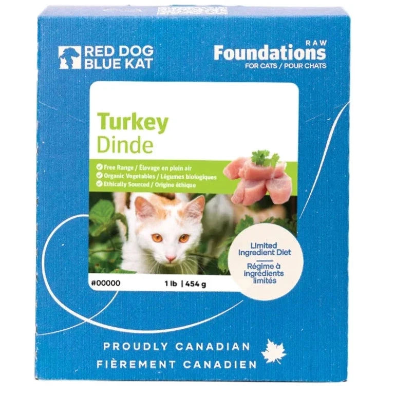 Red Dog Blue Kat Foundations Raw Turkey Recipe for Cats by RED DOG BLUE KAT