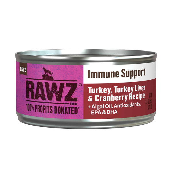 RAWZ - Immune Support Turkey, Turkey Liver & Cranberry Cat Food 5.5oz