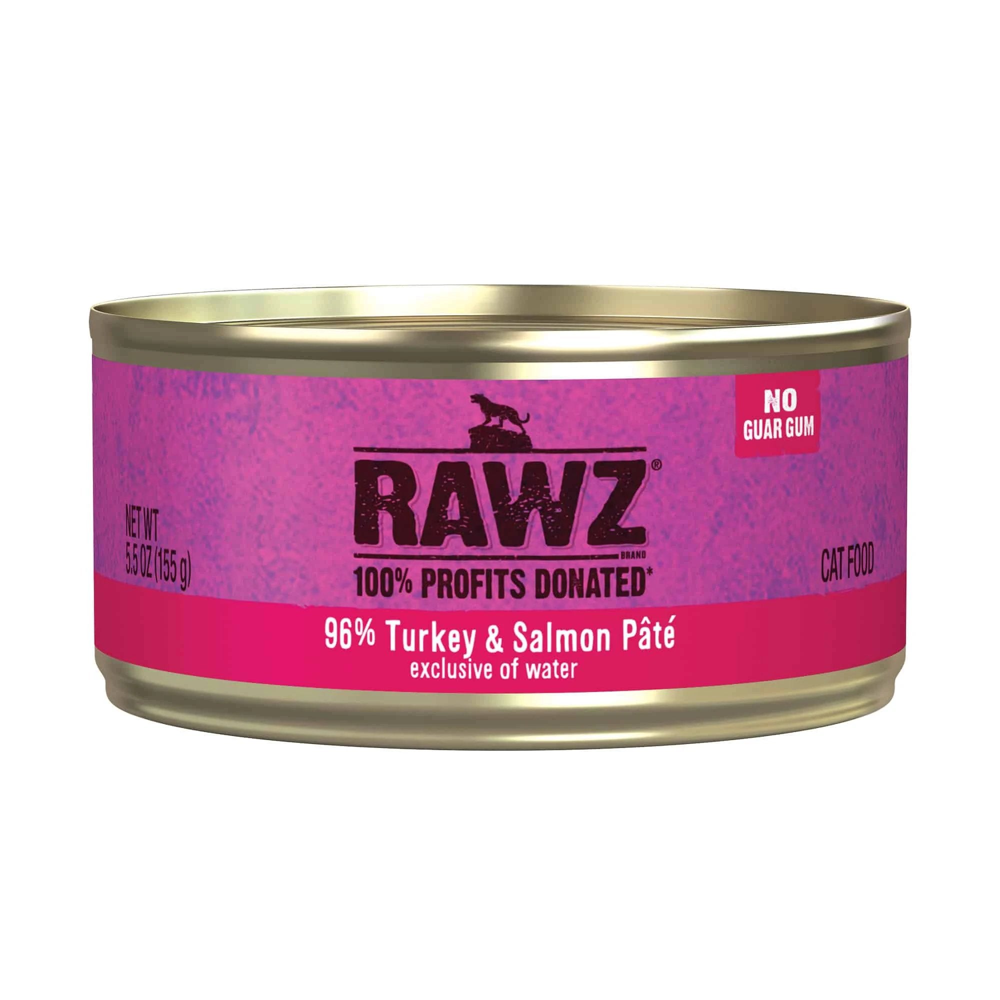 Nourriture pour chats RAWZ 96 % de pâté de dinde et de saumon