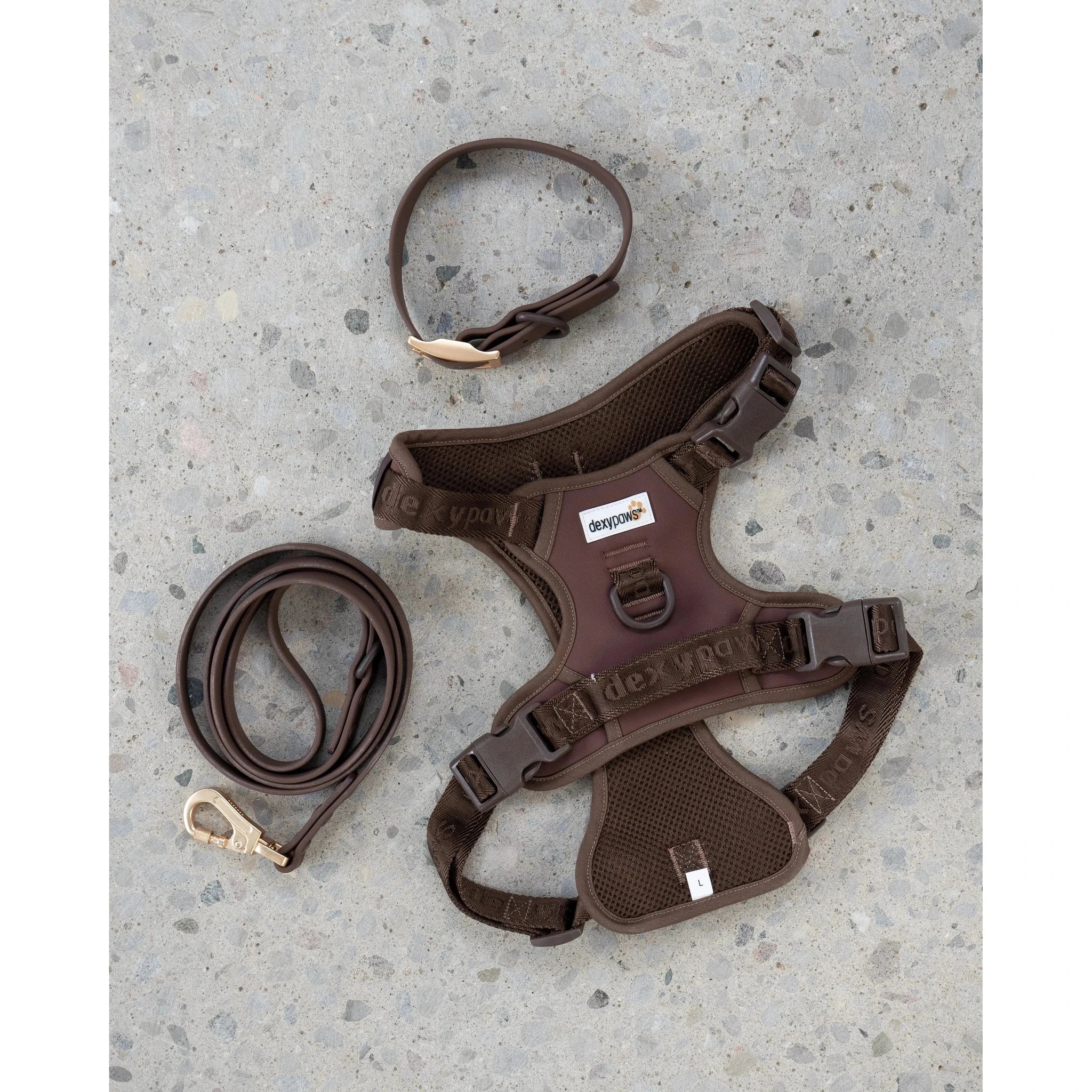 Dexypaws No-Pull Dog Harness, Espresso Medium Dog by Dexypaws