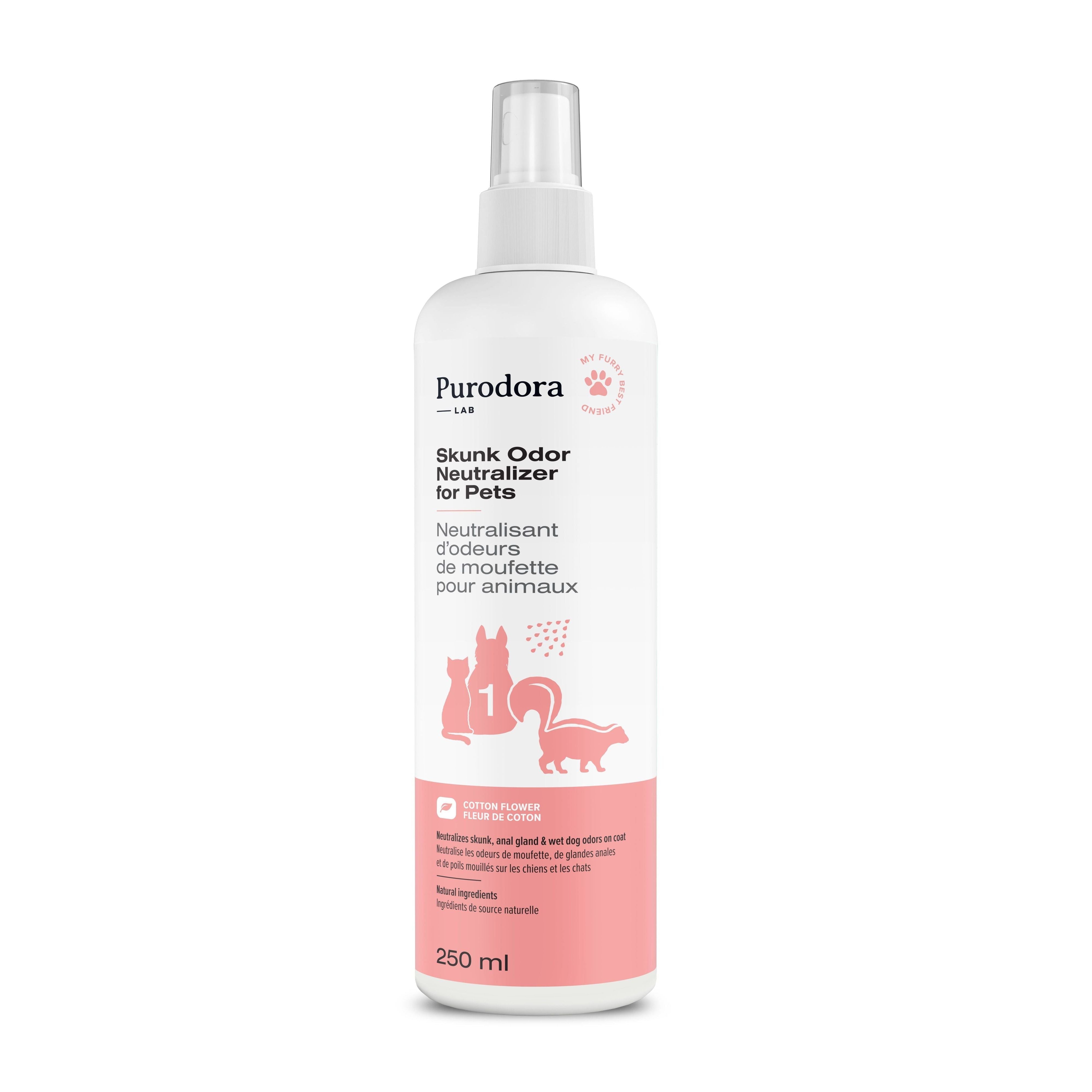 Purodora Lab Skunk Odor Neutralizer Spray For Pets, Cotton Flower 250 ml