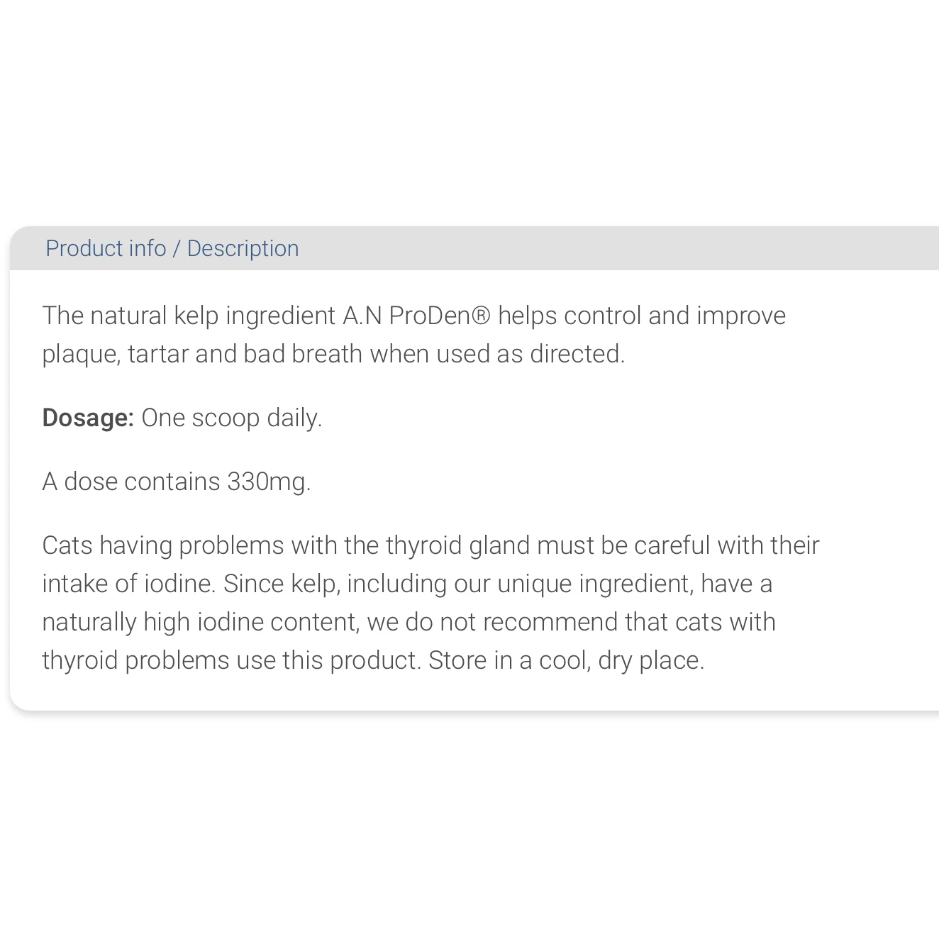 ProDen - PlaqueOff® Powder for Cats by Proden