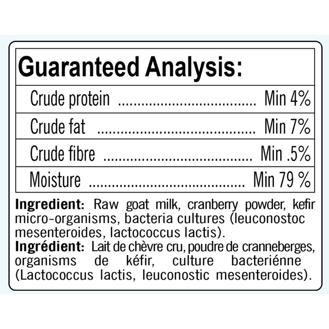 Happy Days Raw Goat Milk Kefir With Cranberry 975ml