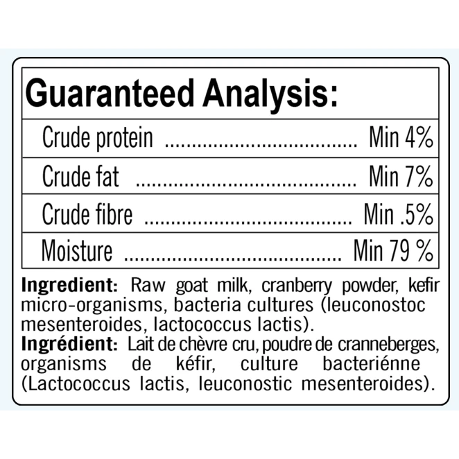 Happy Days Raw Goat Milk Kefir With Cranberry 975ml by Happy Days
